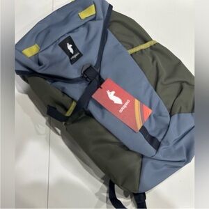 Cotopaxi Tapa 22L Lid Backpack Cada Día Tempest Fatigue Green Blue NWT Airmesh